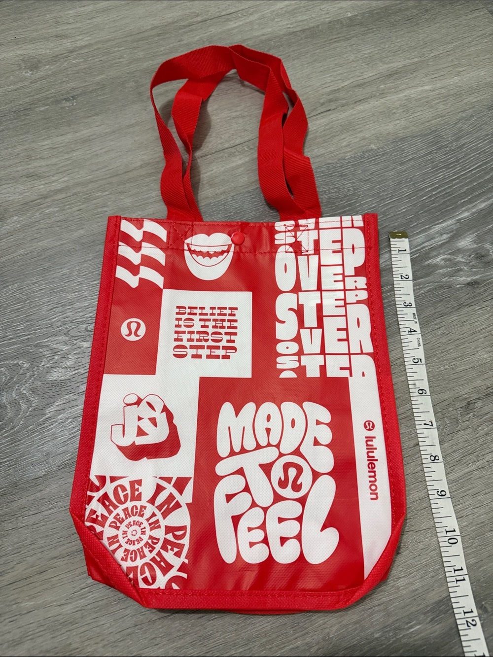 Lululemon Red Tote Bag